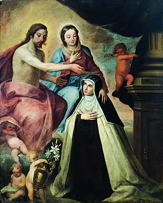 Pedro de Moya, La Vision de sainte Marie-Madeleine de Pazzi.