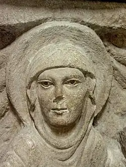 Tête d'une sainte Femme.