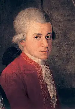 peinture : portrait de Mozart