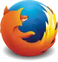 4e logo de Firefox  (version 23 à 56) 2013-2017