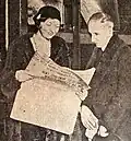 Mrs Danenhower (épouse du capitaine du Nautilus) et Jean Jules Verne à New-York en 1931