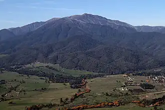 Le Mont Bogong vu du mont Beauty
