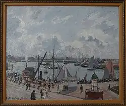 Camille Pissarro, L'Avant-port du Havre. Matin. Soleil. Marée, 1902, musée d'art moderne André Malraux - MuMa