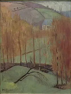 La Colline aux peupliers (1907), huile sur toile (73,3&nbsp;×&nbsp;54,4&nbsp;cm), Le Havre, musée d'Art moderne André-Malraux.
