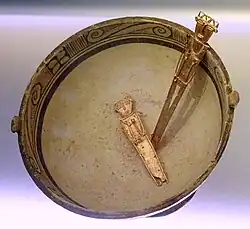 Tunjos dans un bol Muisca