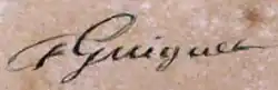 signature de François Guiguet