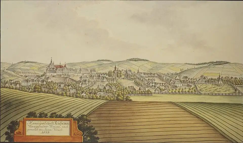 Rychnov nad Kněžnou en 1818, par Joann Venuto.