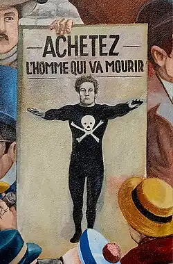 Affiche « Achetez l'homme qui va mourir ».