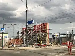 7 avril 2018.Construction en cours.