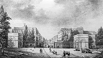 La Porte d'octroi de Schaerbeek (XIXe&nbsp;siècle).