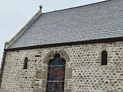 Mur nord du chœur préroman.