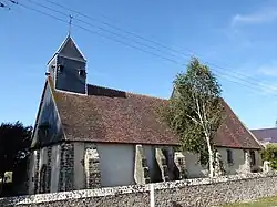 Mur sud de l'église.