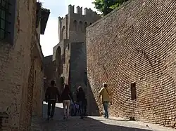 Vue de la Mura di Corinaldo.
