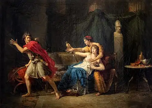 Hippolyte, après l'aveu de Phèdre, sa belle-mère - Étienne-Barthélémy Garnier