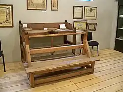 Présentation de l'atelier de Léon Sagy.