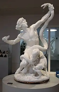 Chasseur surpris par un serpent (1893), Nogent-sur-Seine, musée Camille-Claudel.