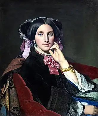 Portrait de Madame Gonse (1852), huile sur toile, 73&nbsp;×&nbsp;62&nbsp;cm, Musée Ingres-Bourdelle Montauban