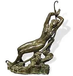 Séléné couchée, 1917 - Bronze