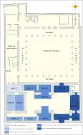 Carte montrant le plan du rez-de-chaussée du musée