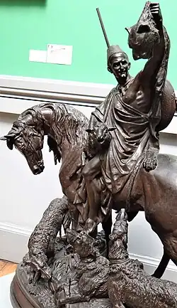 Max Arthur Waagen, Chasseur kabyle de retour de la chasse (1878).