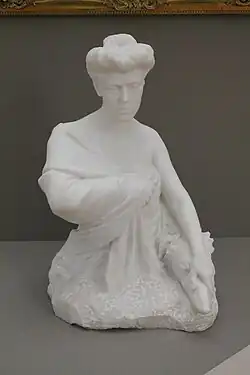 Mme Dekkert de la Meillaye et son chien (1900, Musée d'arts de Nates)