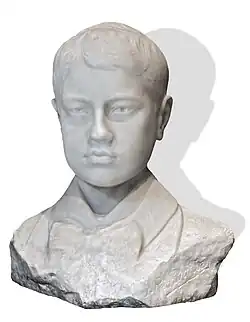 Buste d'enfant, marbre, musée des Beaux-Arts de Gaillac.