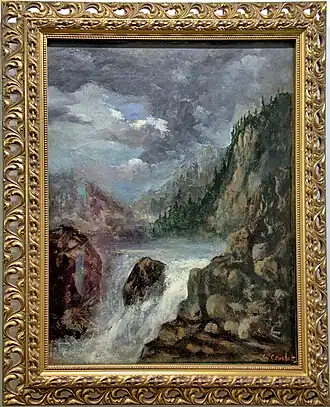 Le Saut du Doubs, Gustave Courbet.