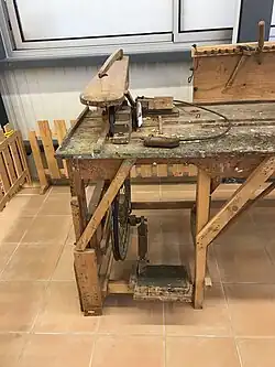 Détail de l'établi de Marcel Yerli