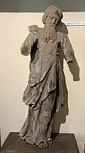 Statue en bois d'un saint (XVIe&nbsp;siècle).