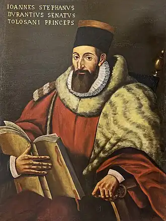 Jean-Étienne Duranti, capitoul en 1563 (anonyme, musée du Vieux Toulouse).