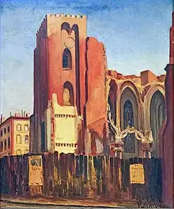 Roger de Lapasse, La Dalbade en ruines (1926).