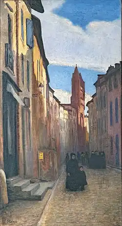 La Rue du Taur par François Gauzi (vers 1900, musée du Vieux Toulouse).