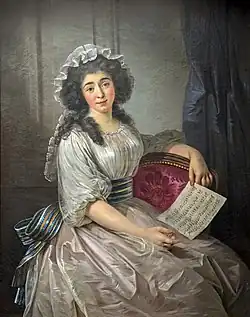 Marie Guignon dite Mademoiselle Lescot (vers 1790)  Musée du Vieux Toulouse