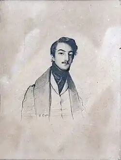 Romain Cazes, Portrait de Louis de Planet (1835).