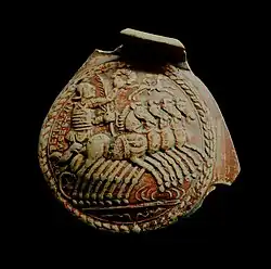 Quadrige du vainqueur, médaillon de vase.