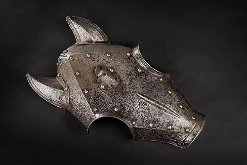 Chanfrein de tournois, XVIe&nbsp;siècle.