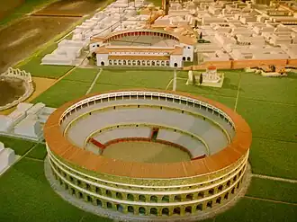 Maquette de l'amphithéâtre dans l'ancien Museo di Firenze com'era.