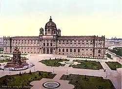 Der Maria-Theresien-Platz um 1900
