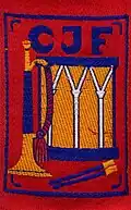 insigne des CJF Tambours et Clairons dans les groupements et de la fanfare de la Musique nationale de Châtel-Guyon.