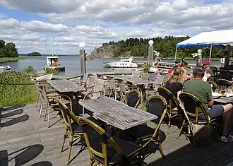Terrasse de Muskö sjökrog.
