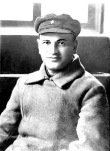 Alexandre Miasnikian, commandant élu du Front de l'Ouest puis chef de la République soviétique de Biélorussie.