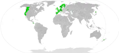 Carte géographique du monde.
