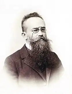 Mykhaïlo Hrouchevsky, historien ukrainien, président de la Rada centrale.