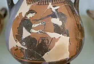  Péliké, vendeuse d'huile, peintre d'Eucharidés, 520-500 av. J.-C.