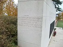 Monument allemand aux morts de Thuringe.