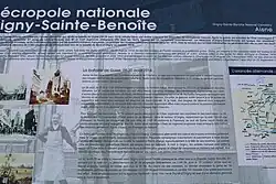 Panneau informatif sur la Bataille de Guise.