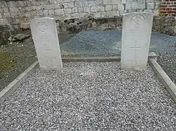 Les tombes de guerre de la CWGC.