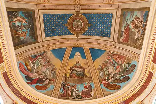 Décoration de la voûte de l'abside