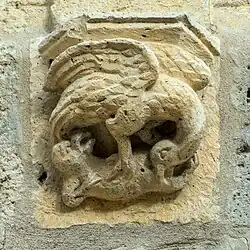 Cul-de-lampe de la façade sud.