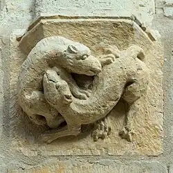 Cul-de-lampe de la façade sud.